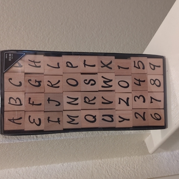NEWTHREE brand new unopened a through z stamp sets upper and lowercase alphabet. - Picture 2 of 7